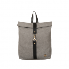 Τσάντα πλάτης mini rolltop σε γκρι χρώμα