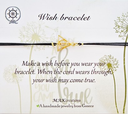 Χειροποίητο βραχιόλι ευχών wish bracelet για την πραγματοποίηση των ευχών σας