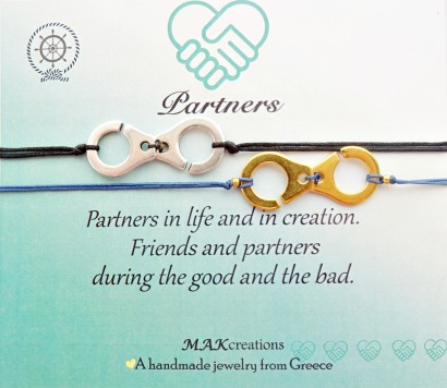 Χειροποίητο βραχιόλι ευχών Partners