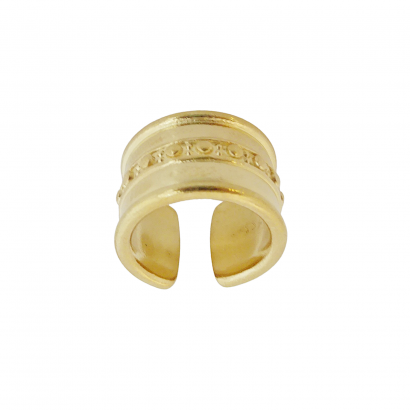 Δαχτυλίδι με σχέδιο γράνες σε χρυσό χρώμ