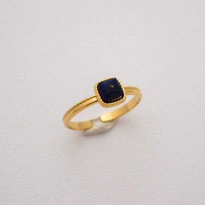 Λεπτό δαχτυλίδι με φυσική πέτρα lapis lazuli