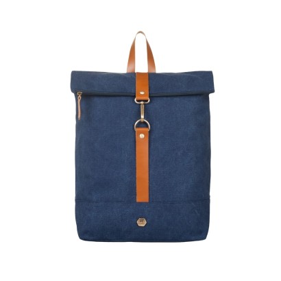 Τσάντα πλάτης rolltop σε μπλε χρώμα
